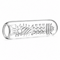 Erojoy Thrust XL sleeve, clear cutaway showing its wave and rib texture